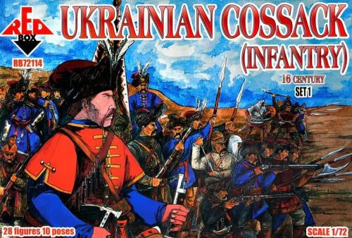 Red Box RB72114 Ukrainian Cossack (infantry)16 cent.Set1