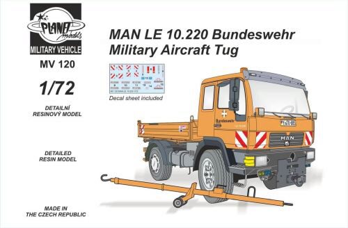 Planet Models 129-MV120 MAN LE 10.220 Bundeswehr Military Aircra Tug-All Resin Kit