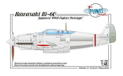 Planet Models PLT206 Kawasaki Ki-60 Japanese WWII Fighter Pro
