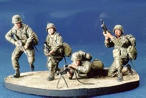 Hobby Fan HF512 R.O.C. Marine Team- 4 Figures with Base
