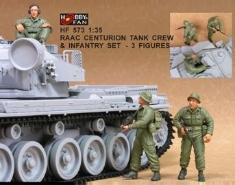Hobby Fan HF573 RAAC Centurion Tank Crew & Inf.set- 3Fig