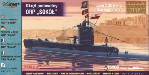 Mirage Hobby 40428 Polnisches U-Boot ORP Sokol mit Fotoätzteilen