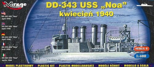 Mirage Hobby 40604 DD-343 USS 'Noa' June 1937