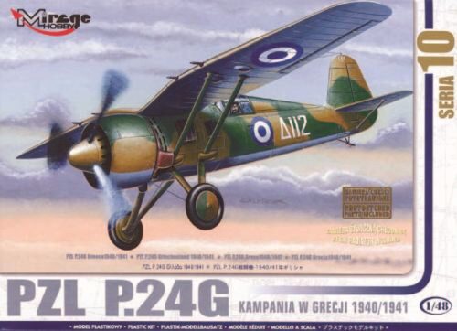 Mirage Hobby 48108 PZL P.24 G Griechenland 1940/41 mit Resin- und Fotoätzteilen