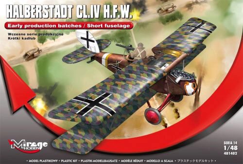 Mirage Hobby 481402 Halberstadt CL.IV H.F.W.(Early productio production batches/Short fuselage