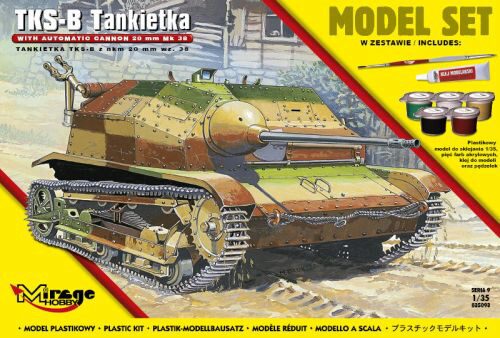 Mirage Hobby 835093 Tankette TKS-B(w/automatic cannon 20mm Mk.38) (Model Set)