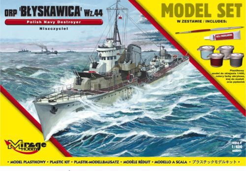 Mirage Hobby 840091 ORP"Blyskawica"-wz.44(Polish Destroyer WWII)(Model Set)
