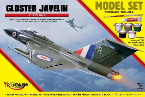 Mirage Hobby 872093 Gloster Javelin F (AW) Mk 9 (British Subsonic Interceptor Aircraft)