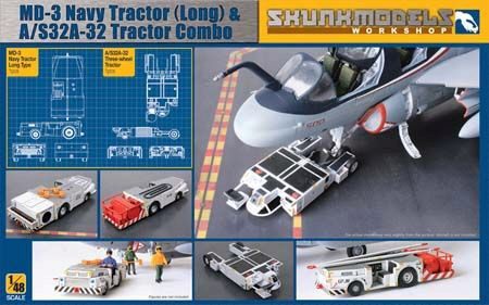 SKUNKMODEL Workshop SW-48005 MD-3 Navy Tractor (long)&A/S32A-32 trCom