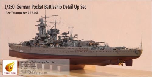 Very Fire VF350001 German Pocket Battleship Admiral Graf Spee Detail Up Set(f.Trumpeter 05316)