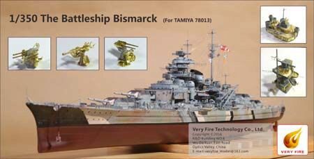 Very Fire VF350003 The Battle Ship Bismarck (f.Tamiya 78013