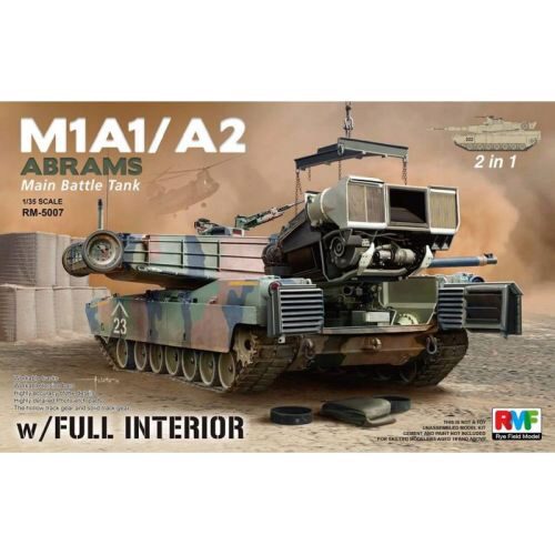 Rye Field Model RM-5007 M1A1/ A2 Abrams w/Full Interior 2 in 1