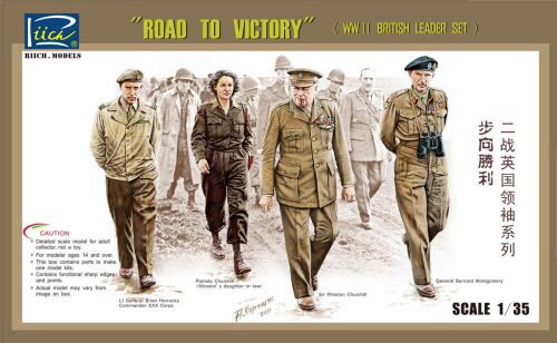 Riich Models RV35023 WWII Britis Leader set(ROAD TO VICTORY)