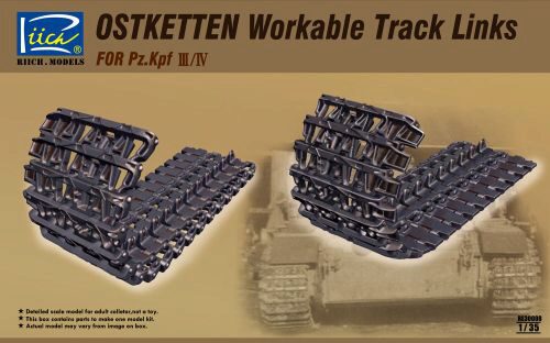 Riich Models RE30008 Ostketten Workable Track Links for Pz.Kp Kpfw III/IV & StuG III