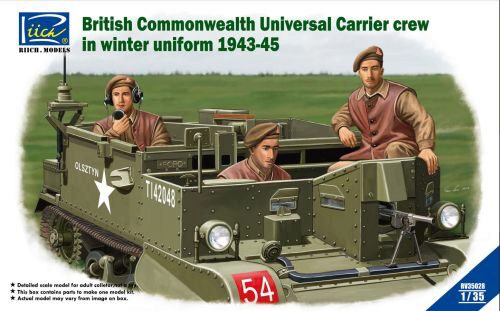 Riich Models RV35028 British Commenwealth Universal Carrier crew in winter Uniform 1943-45