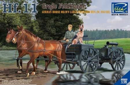 Riich Models RV35013 German Horses Drawn Large Field Kitchen Hf.11(two horses&one figure,one dog