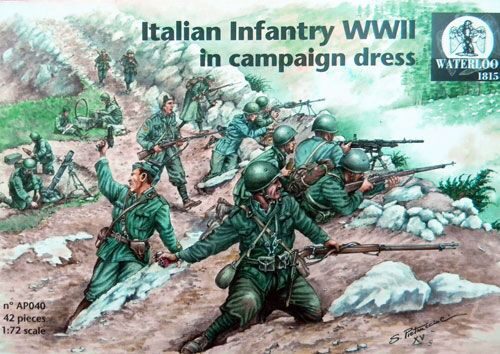 WATERLOO 1815 AP040 Italian Infantry WWII in campaign dress