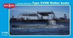 Micro Mir  AMP MM144-006 German submarine type XVIIB Walter boats