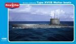 Micro Mir  AMP MM350-018 German submarine U-boat type XVIIB Walte