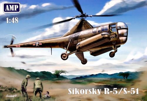 Micro Mir  AMP AMP48002 Sikorsky R-5/S-51 USAF rescue