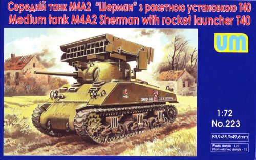 Unimodels UM223 Tank M4A2 with T40 rocket launcher