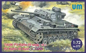 Unimodels UM272 Pz.Kpfw III Ausf.L German tank with protective screen