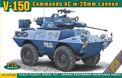 ACE 72430 V-150 Commando AC w/20mm cannon