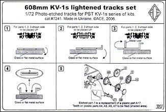 ACE PE7241 KV-1s 608mm lightened tracks set
