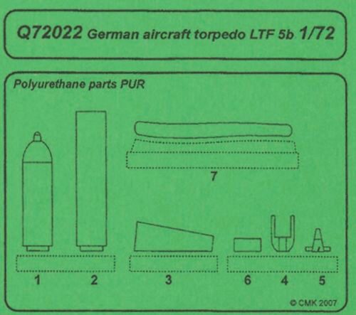 CMK Q72022 German aircraft torpedo LTF 5b