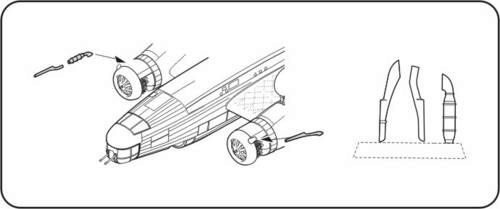 CMK Q48069 Wellington Mk. Ic exhaust stubs für Trumpeter Bausatz