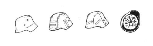 CMK B35085 German WWII Helmets (6pcs)