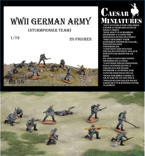 Caesar Miniatures HB08 WWII Germans Army (Sturmpionier Team)