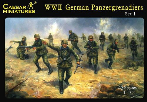 Caesar Miniatures H052 WWII German Panzergrenadiers Set 1