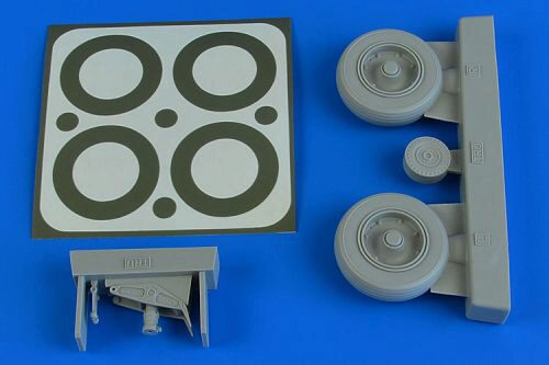 Aires 2231 A-1J Skyraider wheels & paint masks f.Trumpeter