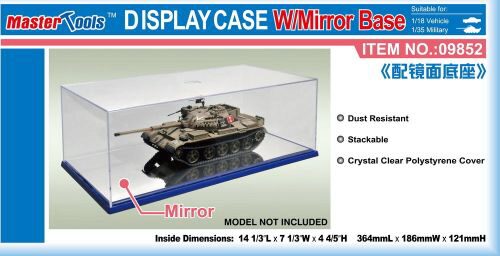 Trumpeter 09852 Display Case w/Mirror Base 364x186x121mm WxL