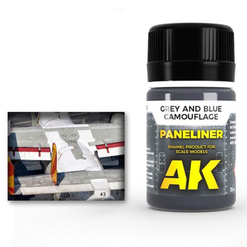 AK AK2072 Paneliner for grey and blue camouflage 35ml