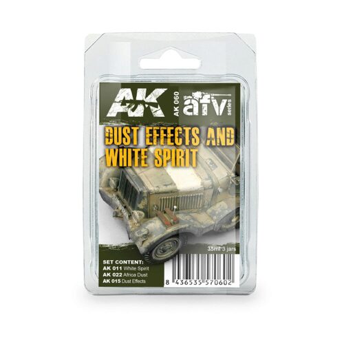 AK AK060 DUST EFFECTS AND WHITE SPIRIT SET   