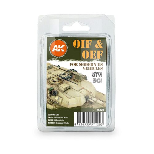 AK Interactive AK120 OIF & OEF - US VEHICLES WEATHERING SET