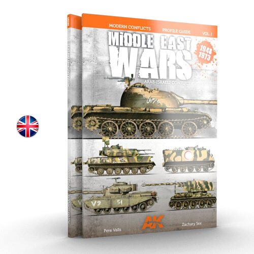 AK Interactive AK284 MIDDLE EAST WARS 1948-1973 PROFILE GUIDE VOL.1 - English