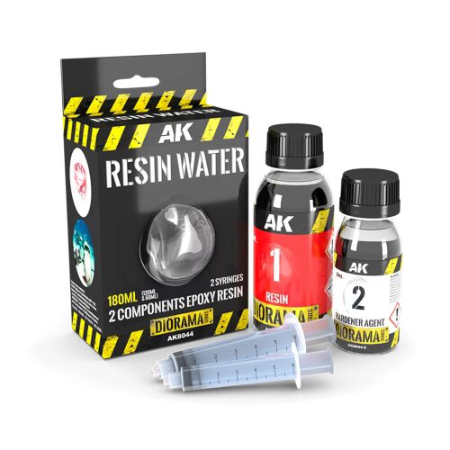 AK Interactive AK8044 RESIN WATER 2-COMPONENTS EPOXY RESIN - 180ml 