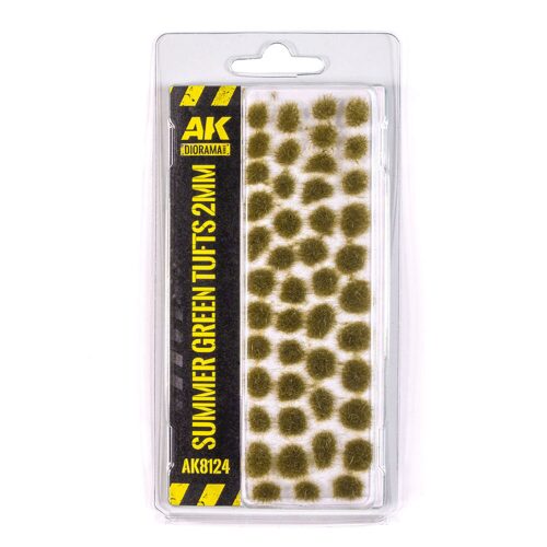 AK Interactive AK8124 SUMMER GREEN TUFTS 2mm