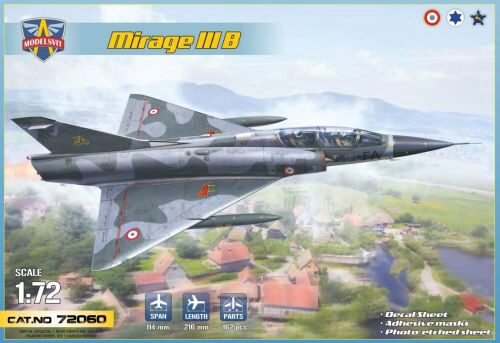 Modelsvit MSVIT72060 Mirage IIIB operational trainer ( 5 camos)