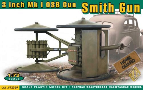 ACE ACE72569 Smith Gun 3 inch Mk I OSB gun
