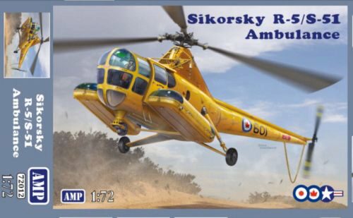 Micro Mir  AMP AMP72012 Sikorsky R-5/S-51 Ambulance