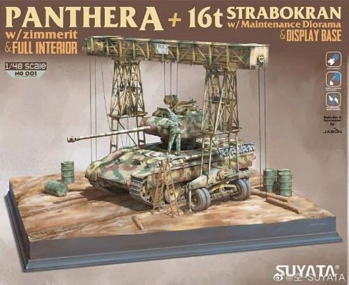 SUYATA NO 001 PANTHER A W/ZIMMERIT +16T STRABOKRAN W/MAINTENANCE DIORAMA