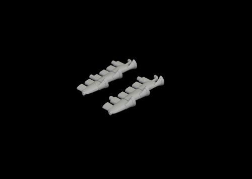 Eduard Accessories 672250 Spitfire Mk.Vc exhaust stacks for Airfix