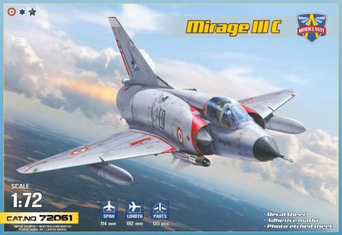 Modelsvit MSVIT72061 Mirage IIIC all-weather interceptor ( 6 camos)