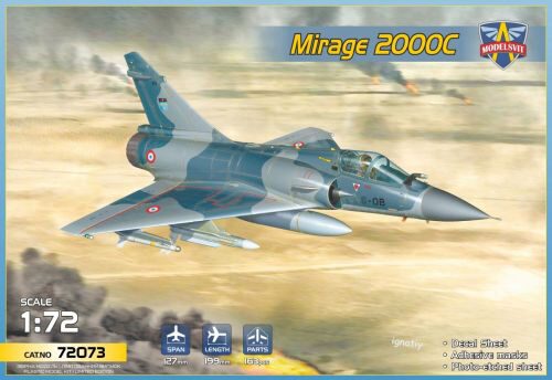 Modelsvit MSVIT72073 Mirage 2000C multirole jet fighter