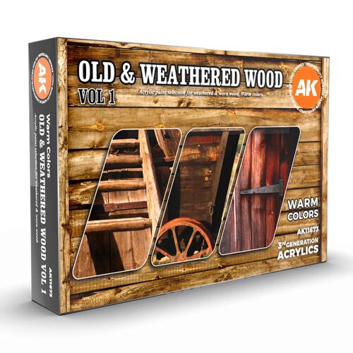 AK Interactive AK11673 OLD & WEATHERED WOOD VOL1