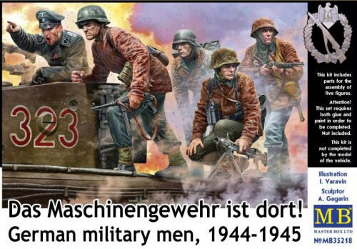 Master Box Ltd. MB35218 German military men, 1944-1945. Das Maschinengewehr ist dort!